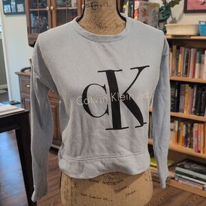 Calvin Klein Jeans Sky Blue Logo Sweatshirt